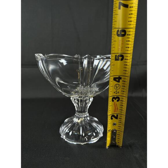 Vintage Bleikristall 24% Lead Crystal GERMAN Vase Tray glass clear candy dish - Picture 12 of 15